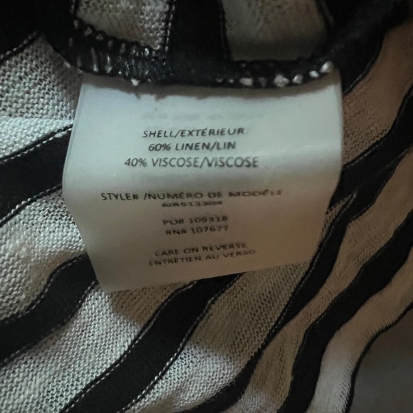 Alice and Olivia Women’s Mini Shirtdress Linen Blend Stripes size MD - Picture 8 of 9